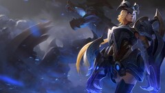dragon blonde knight League of Legends shyvana video games