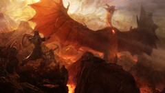 Dragon's Dogma dragon fantasy art digital art wings soldier War