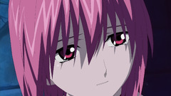 elfen lied Anime anime girls pink hair red eyes Nyu