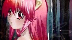 elfen lied Nyu redhead red eyes Anime long hair anime girls