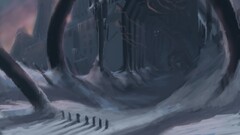 fantasy art Birakh snow