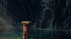 fantasy art cave water artwork dungeon