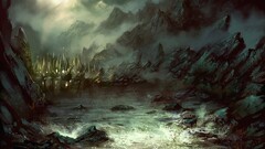 fantasy art Darek Zabrocki artwork 2013 (Year) Mountains