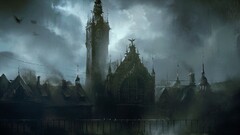 fantasy art Darek Zabrocki fantasy city Gdańsk railway station