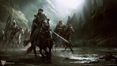 fantasy art Darek Zabrocki horse Armored Men sword artwork