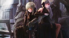 fate zero saber Saber Alter Sakura Matou matou sakura red eyes