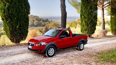 Fiat Strada Car vehicle red cars numbers Fiat