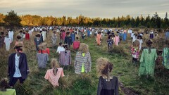 field scarecrows outdoors