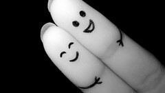 fingers monochrome fingernails