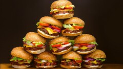 food burgers Simple Background
