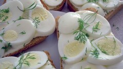 food eggs bread celery mint