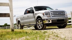 Ford F-150 Car pickup trucks silver cars Ford vehicle