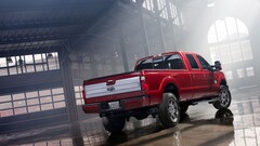 Ford F-250 Ford pickup trucks red cars Car vehicle