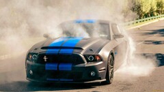 Ford mustang Ford Car vehicle black cars Racing Stripes