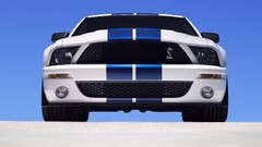 Ford mustang muscle cars Ford white cars vehicle low-angle