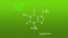 formula artwork caffeine Simple Background green background