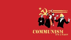 founding fathers of communism humor communism red background