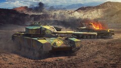 FV4202 tank World of Tanks Africa desert artwork video games