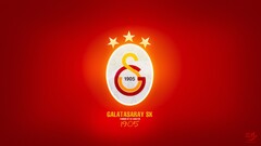 Galatasaray S.K. logo Sport 1905 (Year) red background soccer