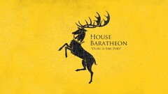 game of thrones house baratheon sigils yellow background