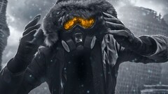 gas masks gray artwork romantically apocalyptic Vitaly S Alexius