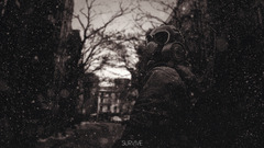gas masks sepia survival apocalyptic