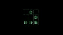 glider black Minimalism Green dots black background