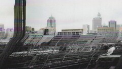 glitch art digital art City