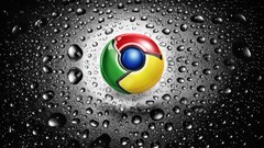 Google Chrome water drops logo