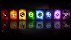 Green Lantern sinestro collage digital art reflection