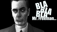 half-life G-man PC gaming video games monochrome