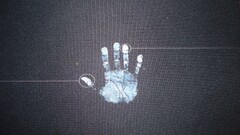 hands handprints texture fabric