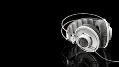 headphones black white akg monochrome Technology reflection