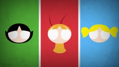 hero powerpuff girls buttercup bubbles blossom blo0p panels red