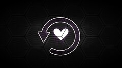 hexagon Heart (Design) arrows (design) digital art