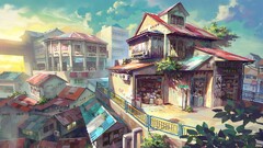 House digital art Fei Giap deviantart Malaysia Anime