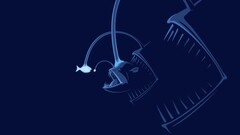 humor blue fish anglerfish