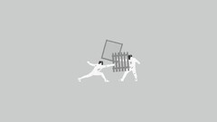 humor Sports Minimalism Simple Background monochrome gray fence