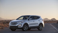 Hyundai Santa Fe Hyundai silver cars vehicle Car