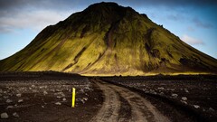 iceland Mountains dirt road landscape national geographic