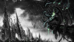 illidan stormrage world of warcraft dark Green video games