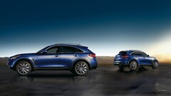 Infiniti FX blue cars Car vehicle