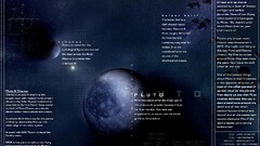 infographics planet Pluto moon
