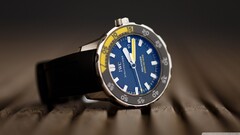 IWC watch wooden surface