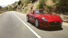 jaguar f-type Jaguar (car) road red cars Car vehicle asphalt Men