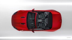 jaguar f-type jaguar red cars vehicle Car top view British cars