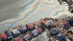 Japan earthquakes aerial view