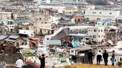 Japan earthquakes ruin