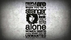 Jim Morrison quote Lyrics Typography the doors Simple Background