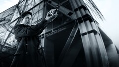 john barrowman TV series gun Men monochrome Torchwood